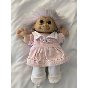 Vin 12" RUSS Berrie TROLL KIDZ #2319 JENNY TROLL Doll Plush in Pink Sailor dress